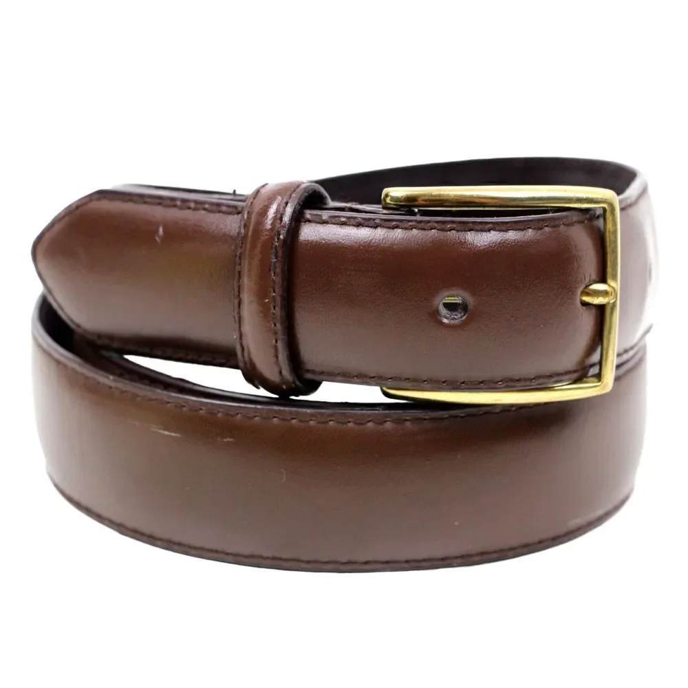 CLASSIC BROWN GENUINE LEATHER 1 1/8